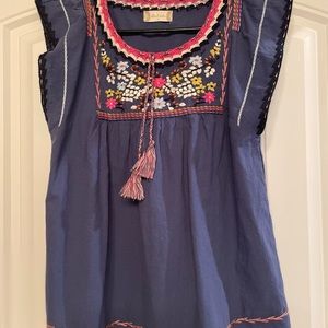 Altard State Sleeveless Blue Pattern